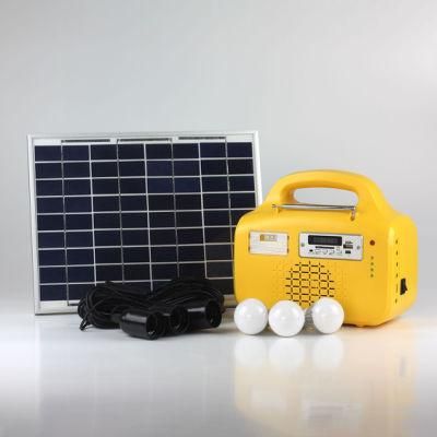 20W Solar Power Kit for Home LED Lights with FM Radio and MP3