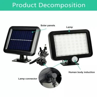 Waterproof Solar Street Lights Outdoor Motion Sensor Street SMD Lamp with Remote Control Garden Wall Light