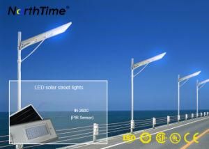 Smart Control Lighting Sunpower Solar Street Lights with Motion Sensor