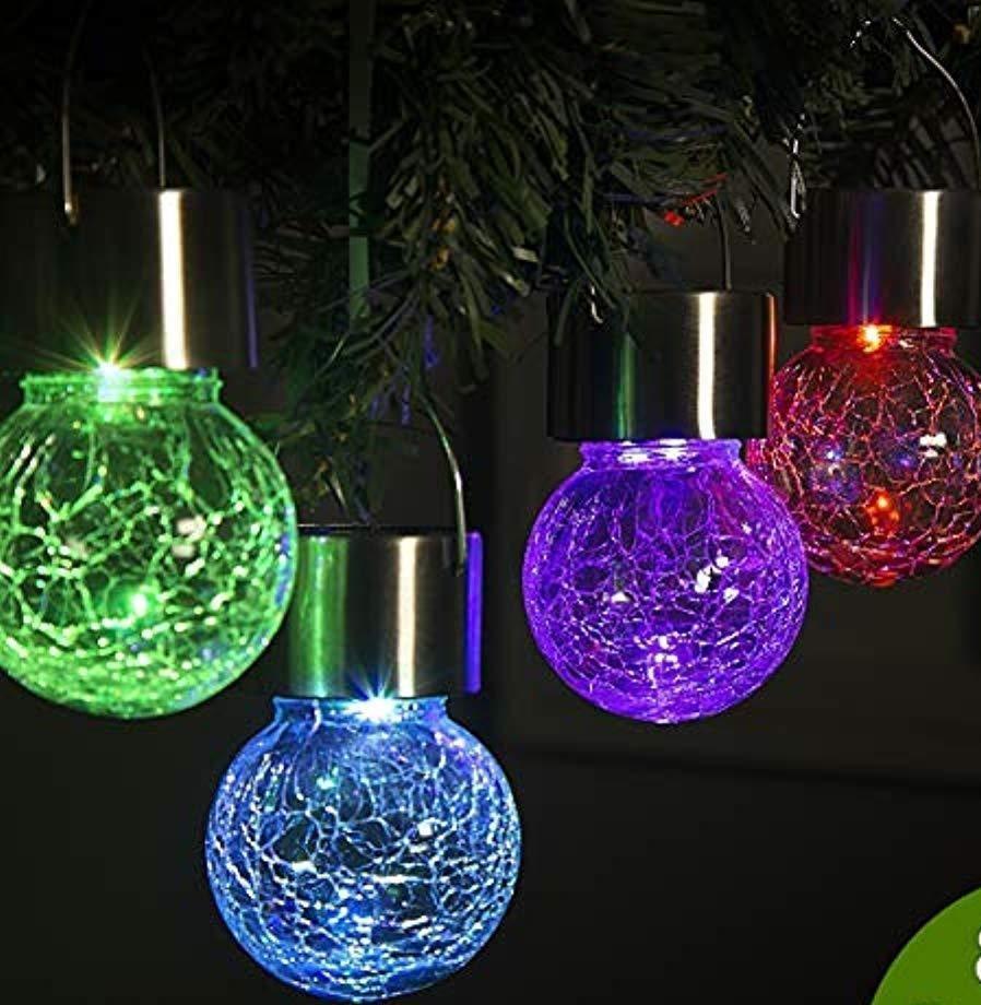 Solar Pendant Lights Ball Design for Garden Patio Outdoor Waterproof Wyz15237