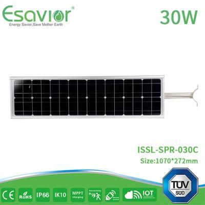 Manufacturer of High Power Integrated LED Solar Street Light 30W with IP66