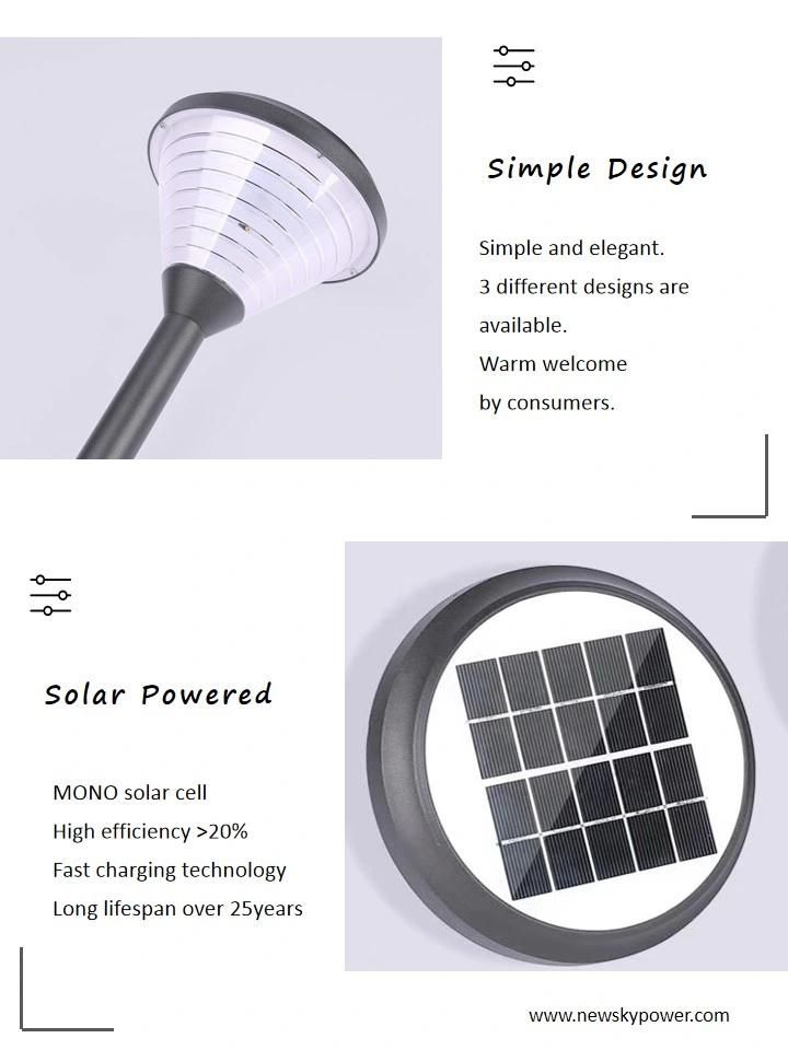 New Solar Product IP65 Waterproof Warm Light Wireless Work Efficiently Solar Spike Light for Household Garden Pathway