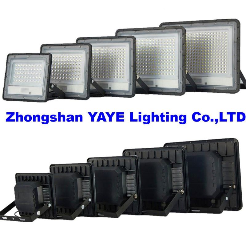 Yaye Hottest Sell 50W/80W/100W/150W/200W/300 Outdoor IP66 Solar LED Flood Garden Projector Light with 500PCS Stock Each Watt