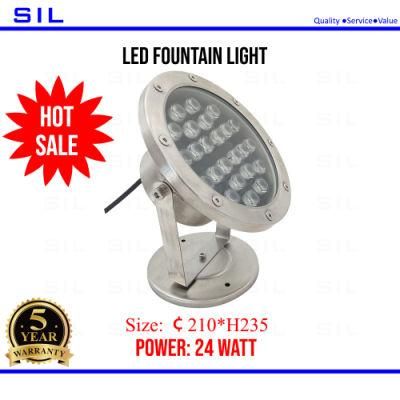 LED Water Light 12V 24W Underwater Pool Lamp Boat Light Under Water Light