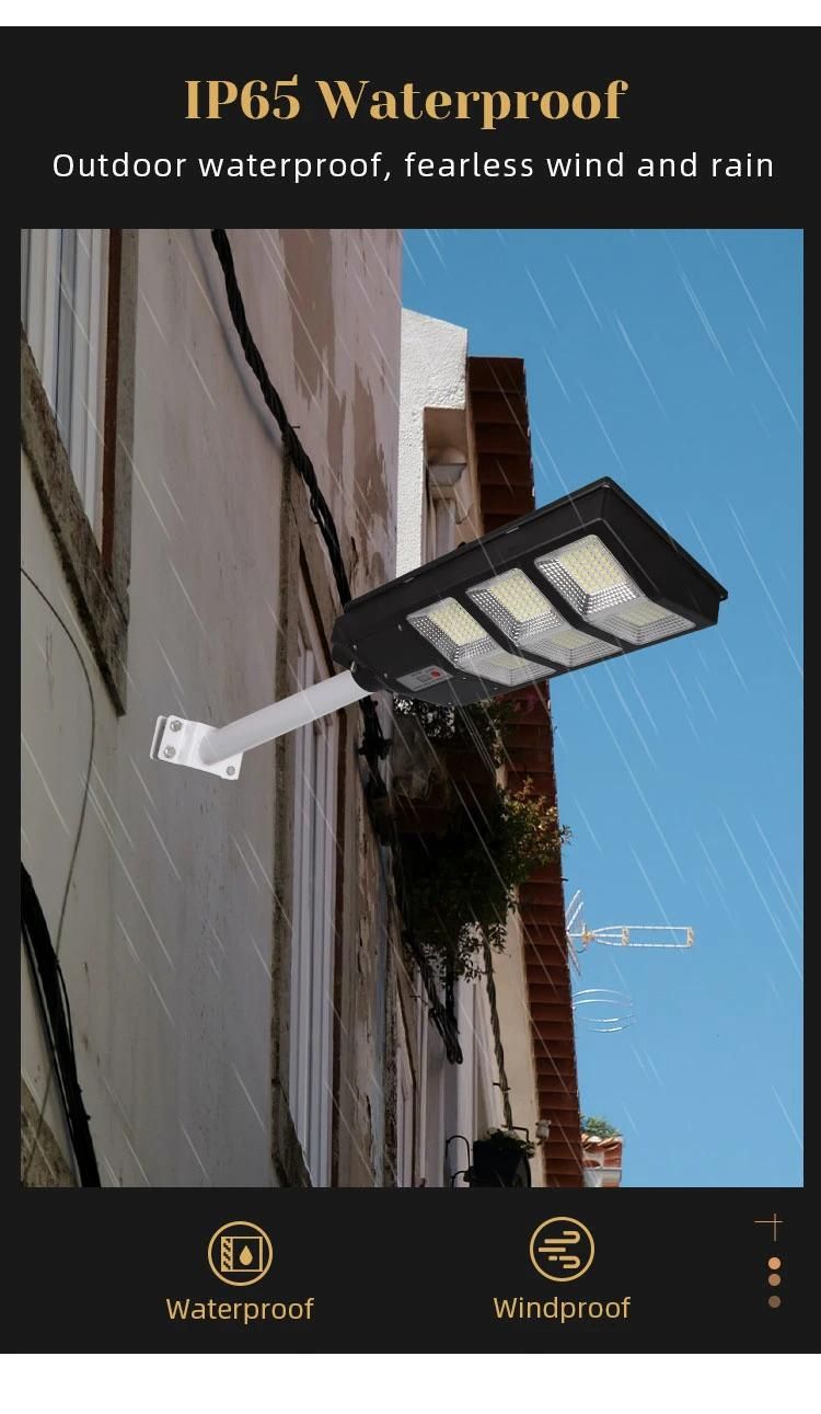 100W 200W 300W LED Solar Powered Street Light