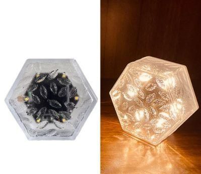 Brilliant-Dragon Outdoor Solar LED Lights Garden Crystal Glass Ice Brick Deck Ground Light