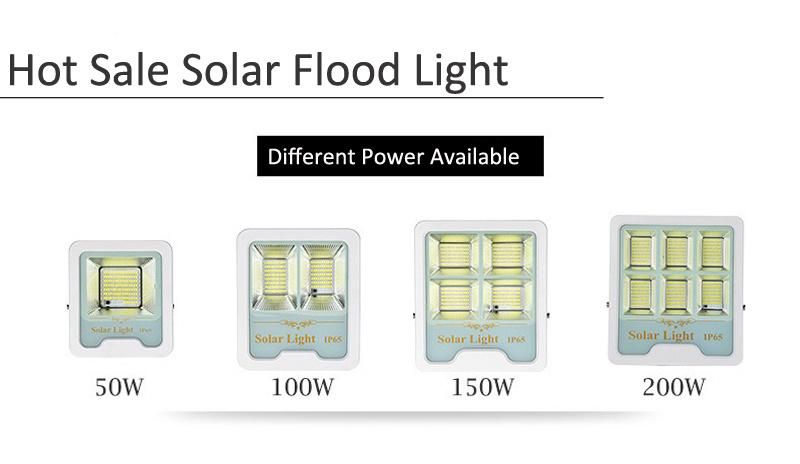 Hairolux New Design Waterproof 100W 150W 200W 300W IP65 Outdoor Waterproof LED Solar Flood Lights