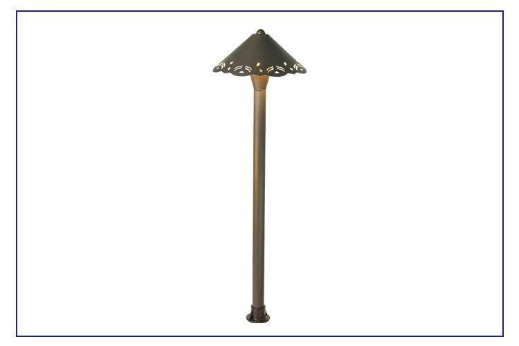 2020 High-Ranking Die-Cast Brass Path Light Fixture for 12V G4 Lamp Outdoor Garden Lighting