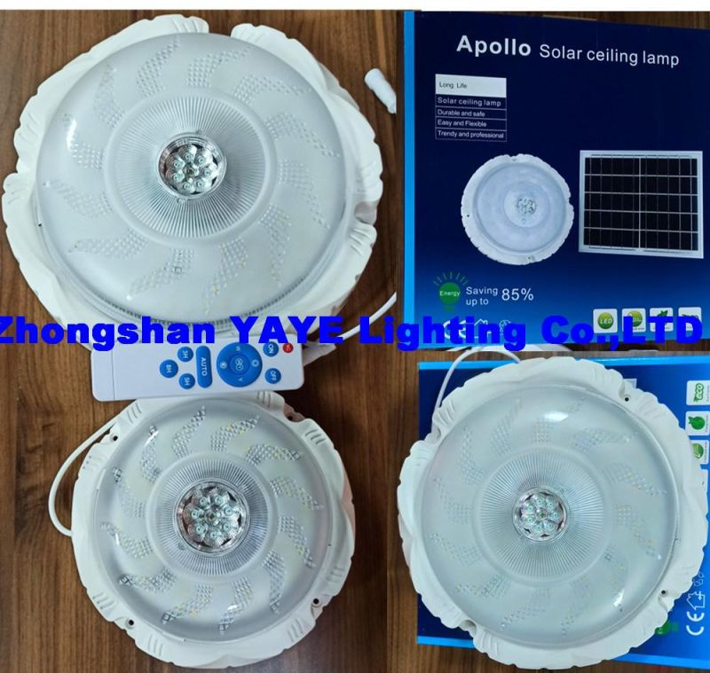 Yaye Hot Sell New Design 200W/100W/50W Remote Controller Solar LED Downlight with Solar Panel