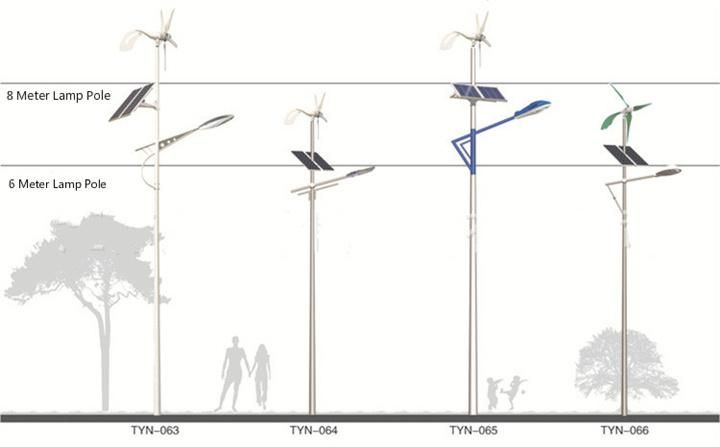 Hepu 200W Vertical Wind-Solar Hybrid System for Street Light (200W-5kw)