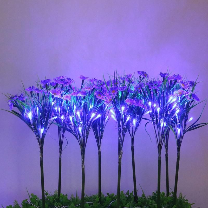 LED Daisy Flower Stake for Outdoor Garden Patio Pathway Porch Backyard Esg16594