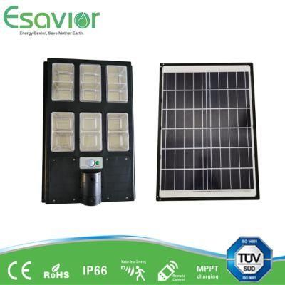 Esavior 300W All in One LED Solar Light for Pathway/Roadway/Garden/Wall/Residential Lighting