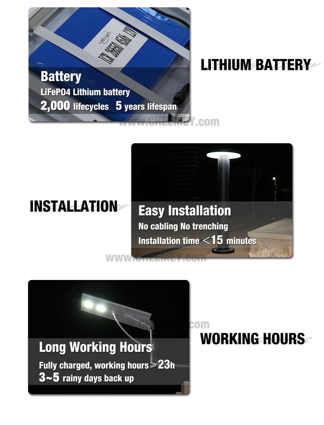 Lithium Battery LED Solar Garden Light for Outdoor Projects