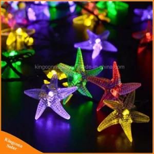 Garden Outdoor Decorative Light Starfish 30LED Garland Solar String Lights