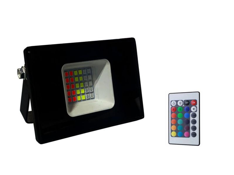 RGB Color Changing LED Flood Light 10W, Waterproof Outdoor Lamp RGBW Projector LED Flood Lamp