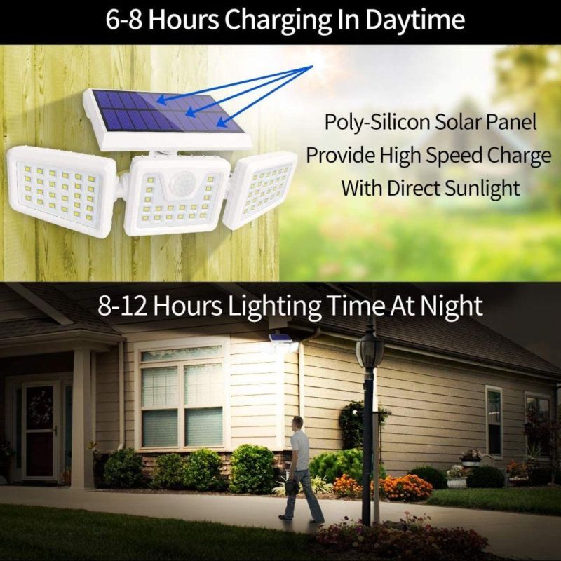 Integrated Solar Wall Lamp with Light Sensor and Auto Charging System Street Lamp Powered by Solar Energy