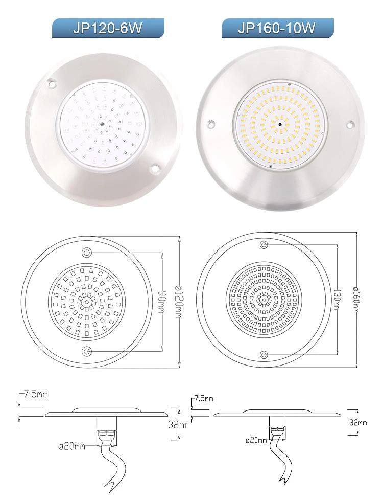 New Arrived LED Pool Lights Under Water Swimming 12V 10W RGB Changeable Color PAR56 Swimming Pool Light