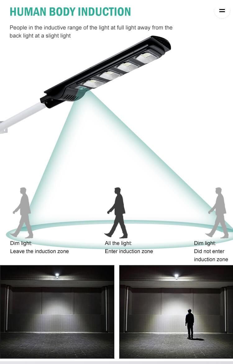 Sensor Solar Street Lamp High Intensity Lighting Solar Street Light