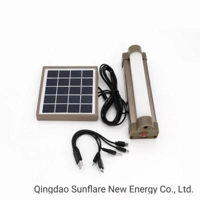 Factory Direct Sale 2W/5V Poly Solar Charging Phone LED Tube Light