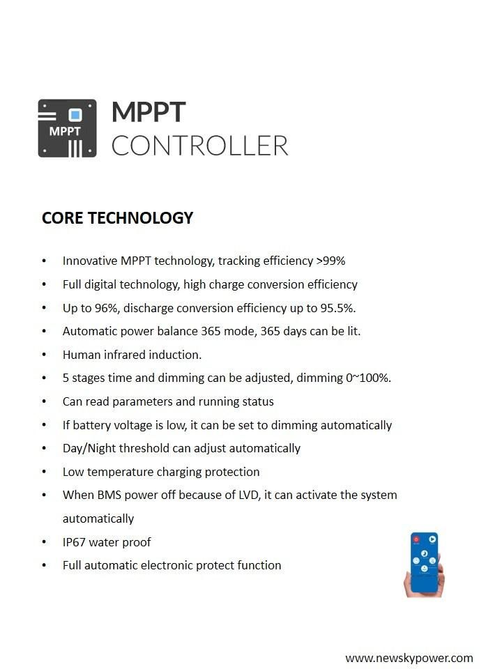 Real Power 30W MPPT Controller All in One Solar Street Light