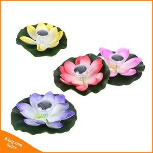 Garden Pool Floating Lotus Solar Light Night Flower Lamp for Pond Fountain Decoration Solar Lamps