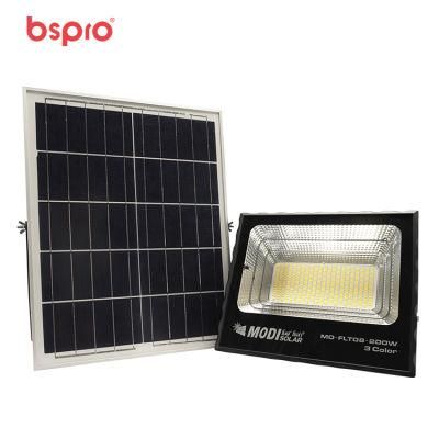 Bspro Security Outdoor Waterproof IP65 Stadium Portable Floodlight 200W LED Solar Flood Light