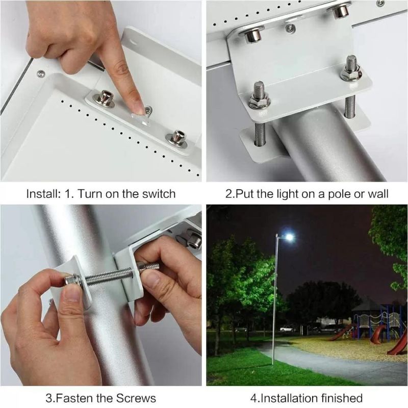 Motion Sensor Integrated Solar Detachable Street Light Easy Use