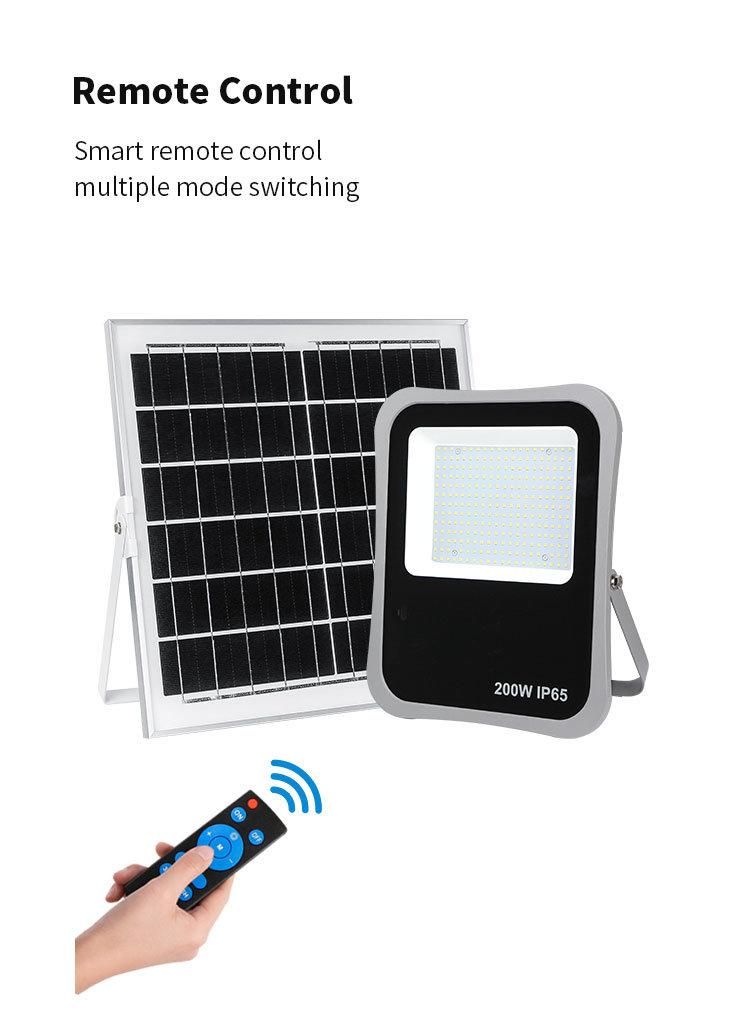 New 2022 Outdoor All in One New Garden Solar LED Floodlight 200W with Indicator