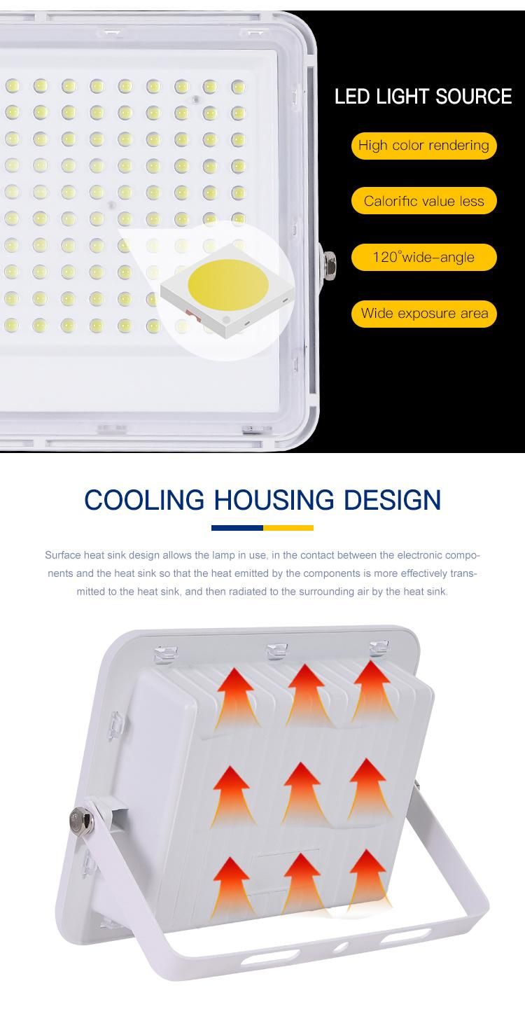 High Quality Dooryard IP65 Lamp 30W 60W 100W 150W Solar LED Flood Light