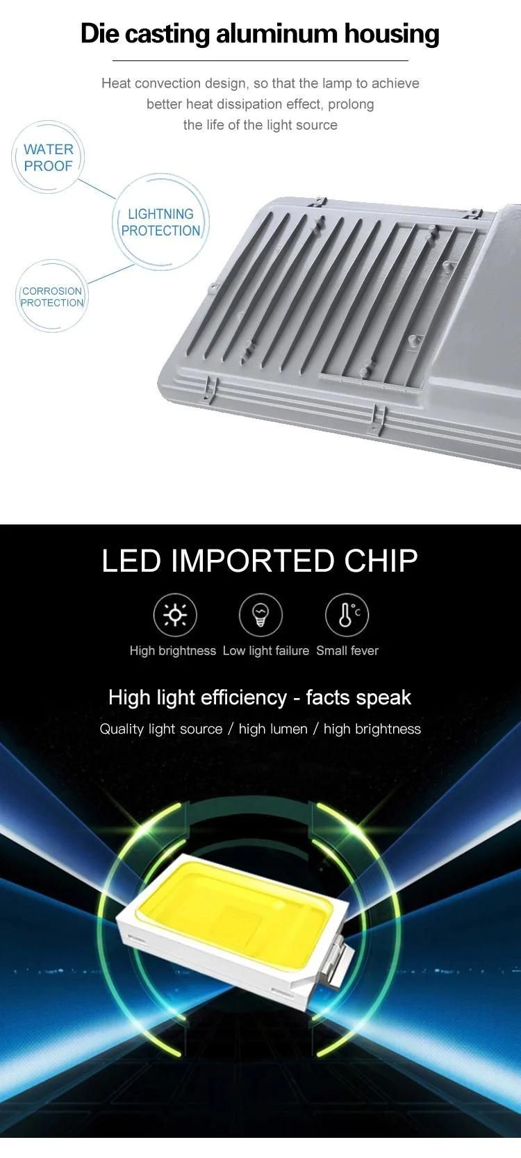 High Efficiency IP65 Waterproof Outdoor SMD 80W 120W 300W Solar LED Street Light