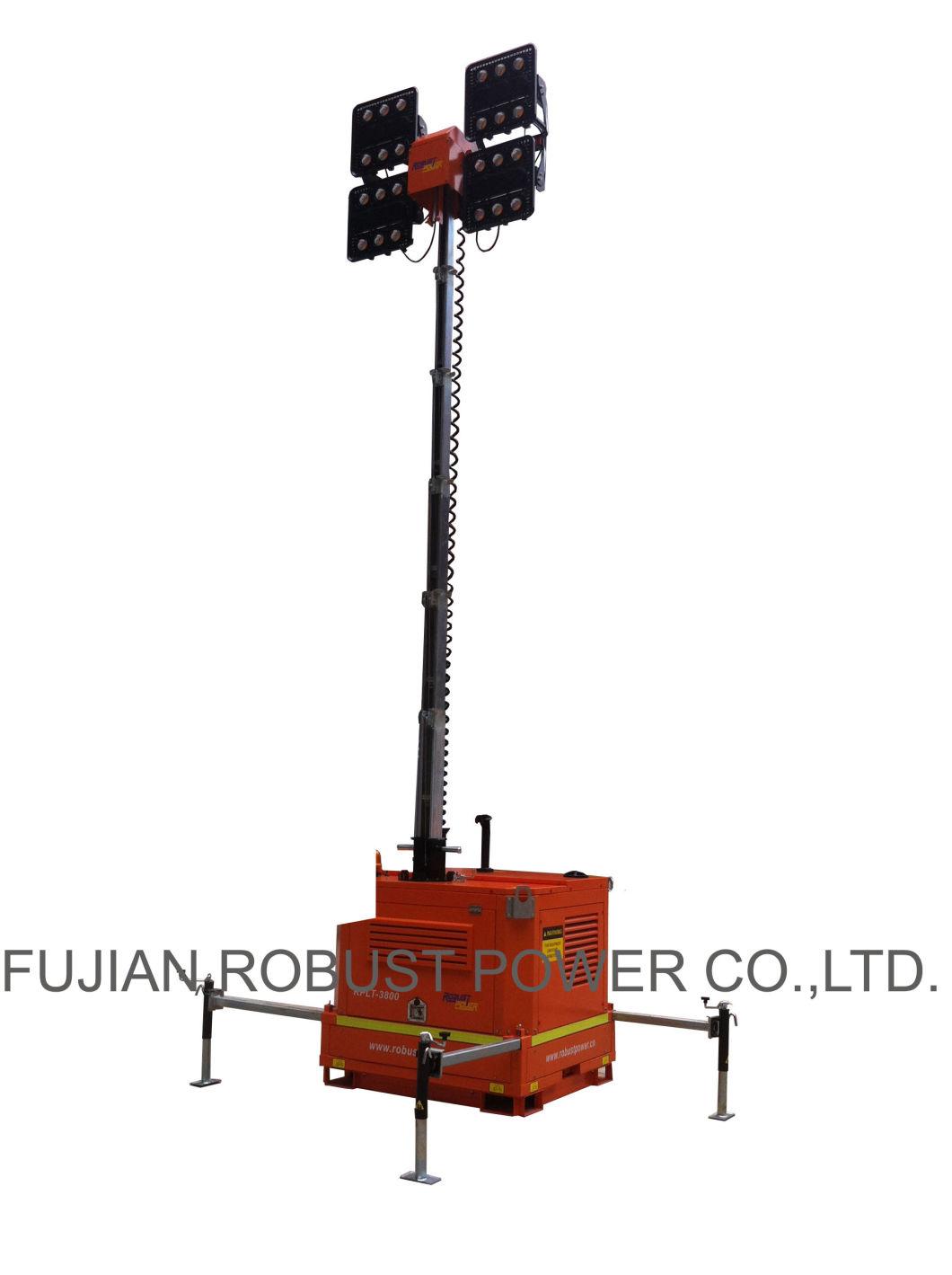 Portable Stadium Lights Tower with Kubota Genernator Set