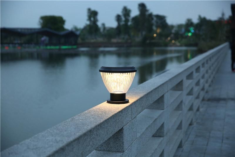 3000K Warm White Waterproof IP65 Outdoor Solar Pillar Light for Decorate