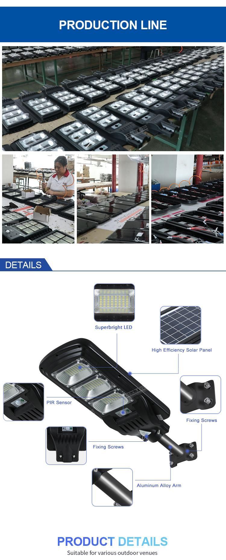 Alltop IP65 Waterproof 50W 100W 150W 200W 250W 300W Outdoor All in One LED Solar Street Light