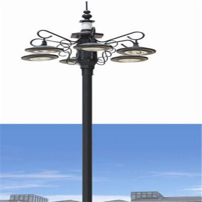 Cast Iron Tapered Outdoor Light Pole, Street Lamp Post