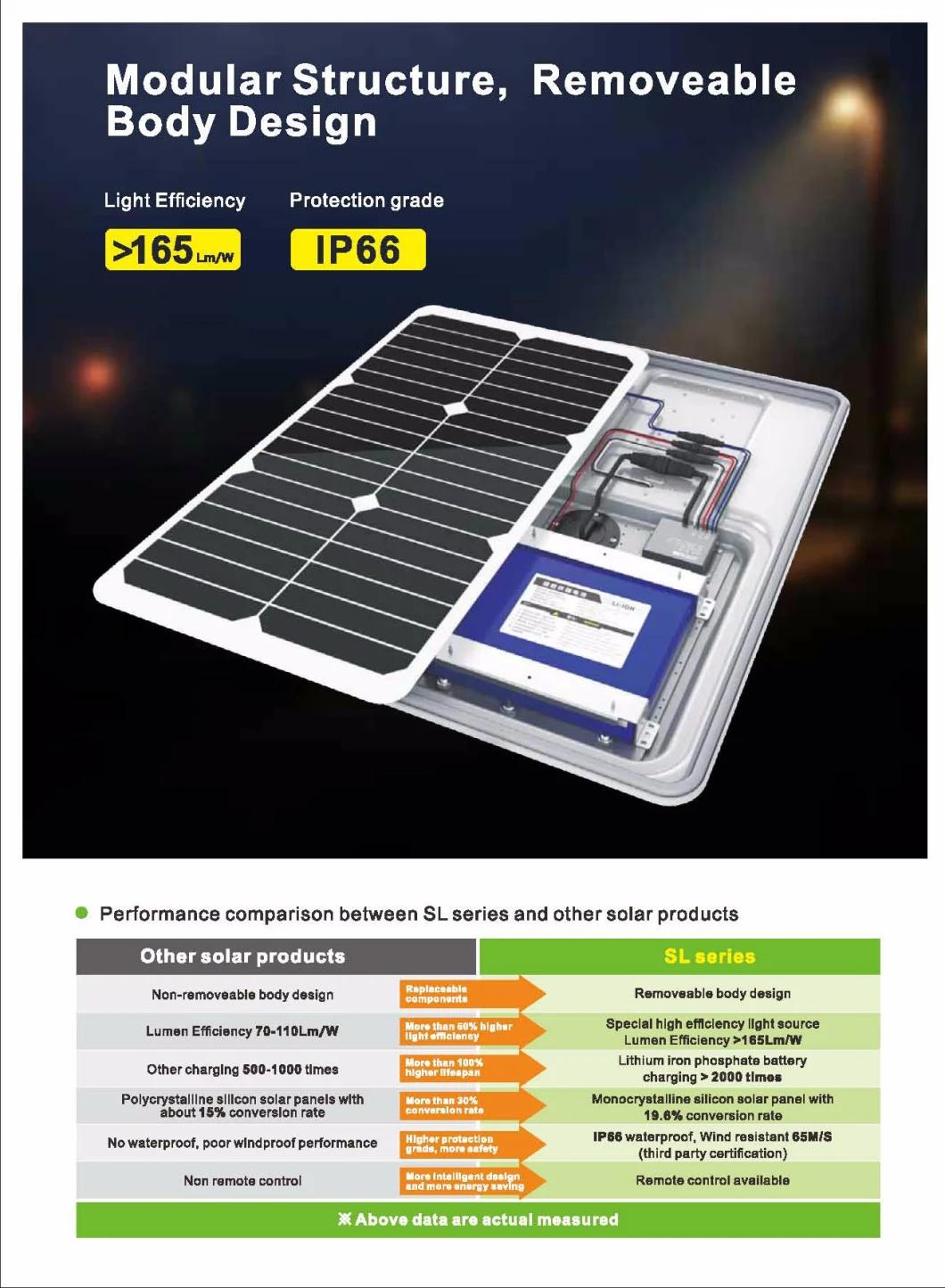 CE Certificated 15W-80W All-in-One LED Solar Garden/Street Light/Lamp (TYN-01)