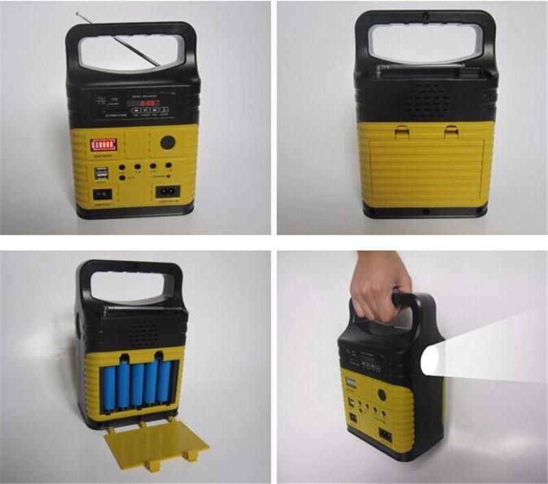 Household Appliance Solar Generator Solar Power System with 3W Solar Light *FM Radio Solar Light