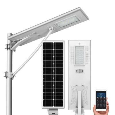 IP65 High Powered Waterproof All in One Integrated Energy Saving Solar LED Street Light with Lightings Motion Sensor System Lithium Battery