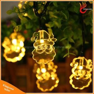 Outdoor Santa Christmas Party Decoration Lamps 20LED Solar String Lights