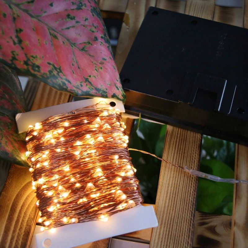 300LED Remote Control Outdoor Landscaping Solar LED String Lights for Christmas Holiday Wedding Party Garage Lawn