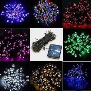 12m 100LED Solar 8 Functions Light String