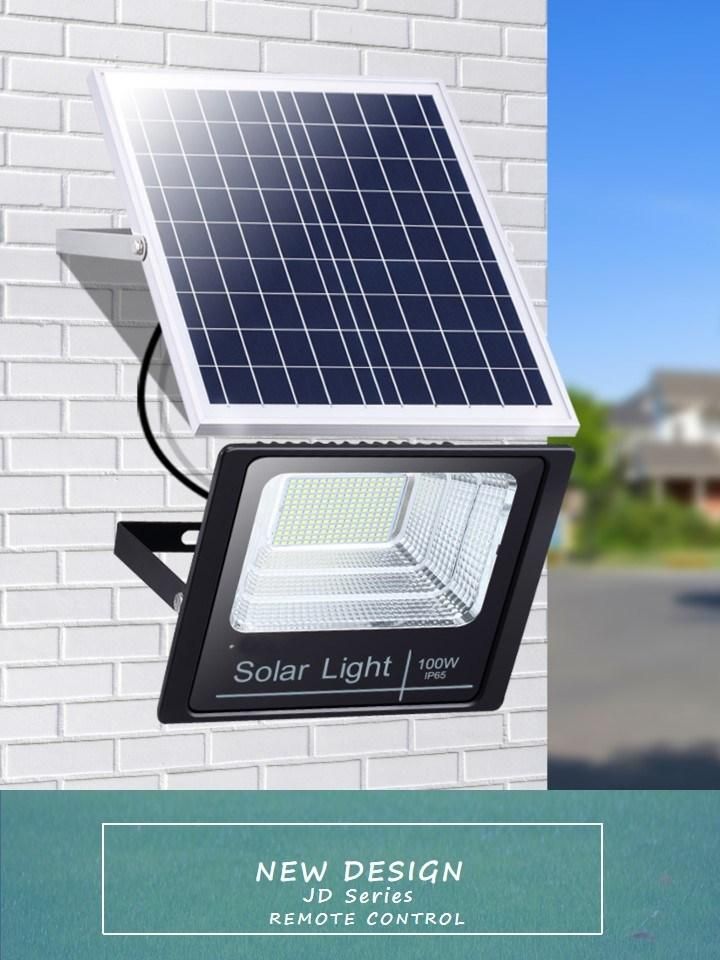 2021 Hotsale IP67 Waterproof Cold Light 6500K Die-Casting Aluminum High Lumen Solar Flood Light for Outdoor Garden Wall