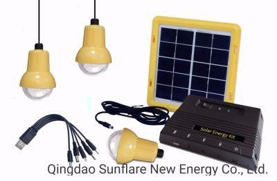 4W/5V Solar System Solar Light Kits Outdoor 3 LED Hanging Lights