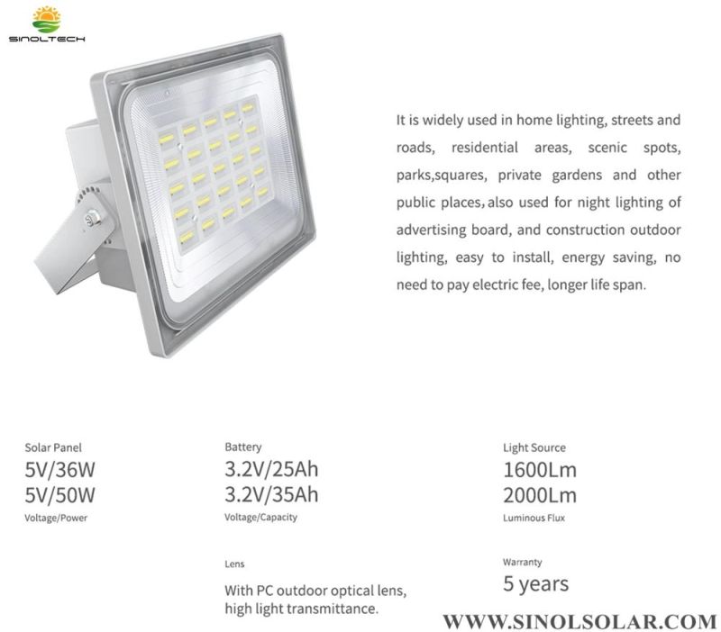 Sn-Ww4.0 IP65 Waterproof Outdoor Solar Power LED Garden Flood Light