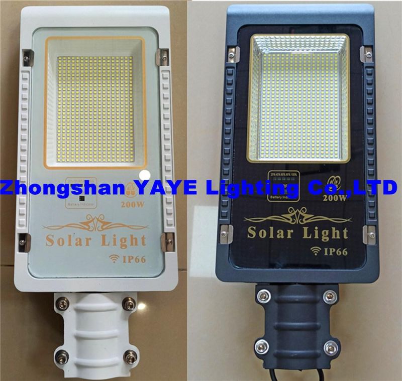 Yaye 18 Hot Sell Outdoor Lighting Road Lamp 200W/300W Solar LED Road Lamp/Solar Garden Lamp with Rador Control / Motion Sensor+ PIR Controller