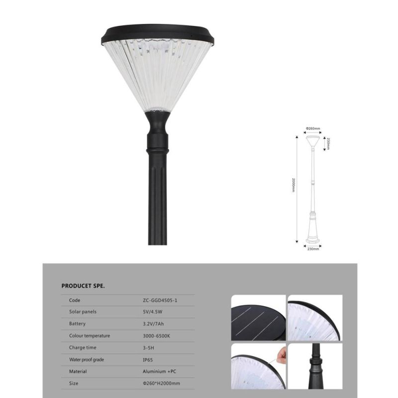 Nordic Design All in One Waterproof 100 LED Solar Garden Lights Outdoor Pathway