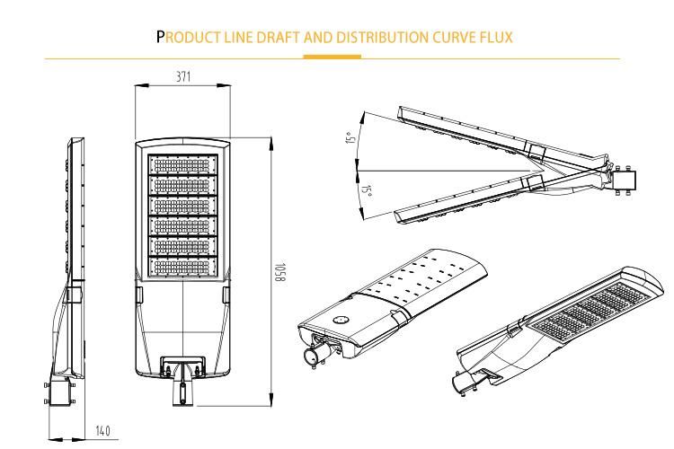 SMD COB High Efficiency Solar Smart LED Street Light