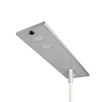 60W Lithium Battery Solar Lighting LED Street Light with Pole