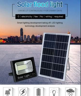 Wholesale Outdoor LED Flood Solar Lighting with Poly Silicon Solar Panel 100W 200W 300W 400W