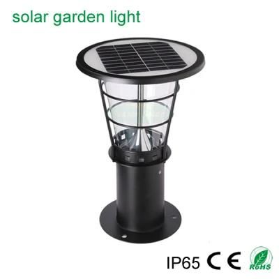 Smart Remote Controll LED Lighting Lamp Outdoor Garden Solar Pillar Lamp with Warm LED Light