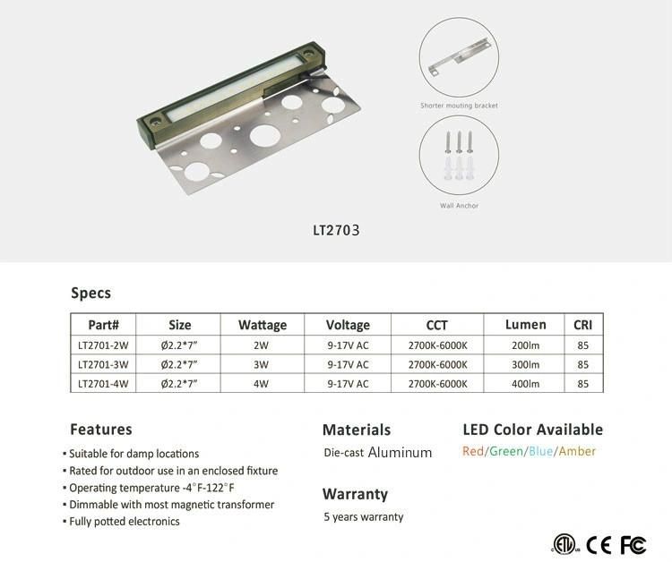 New Economic LED Hardscape Light for Outdoor Garden Step Lighting